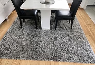 lepe slike: Sivi tepih „shaggy“ visokog pufa, jedan veci dimenzije 200x300cm — 1
