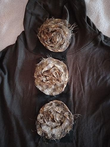 farmerke i sako: P.S. Fashion majica s rol-kragnom, model 36 (S). - Boja: tamno braon — 4