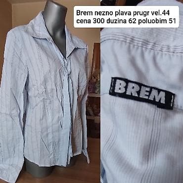 BREM ženska košulja, nežno plava sa prugama. - Veličina: 44 - na lalafo.rs BREM ženska košulja, nežno plava sa prugama. - Veličina: 44 -