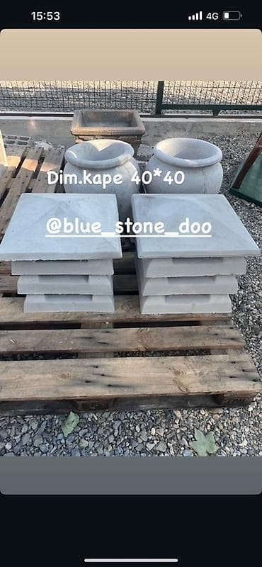 slike rostilja: Betonske kape za stubove/ograđivanje – dimenzije 40×40 cm. - — 1
