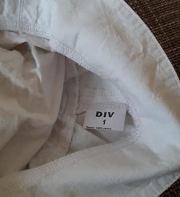 karrimor patike cena: Bela pamučna kapica za bebe - Brend: DIV - Veličina: 80 (za uzrast — 2