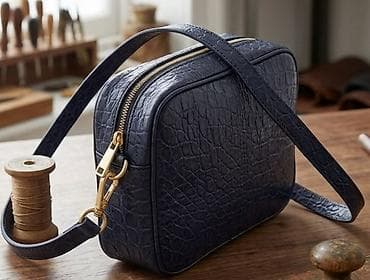luj viton torbica: Elegantna kožna torbica preko ramena - Materijal: prirodna koža sa — 1
