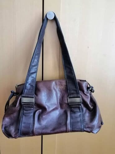 kožna torba ženska: Bianco, Material: Leather — 4