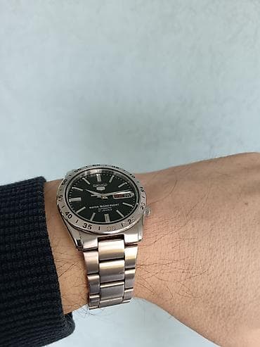 lacoste narukvice: Seiko 5 snke01K1 automatski sat – čelik, crni brojčanik, 50 m — 6