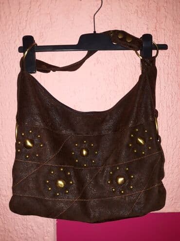 guess torba crna: Torba za rame, Materijal: Koža — 3