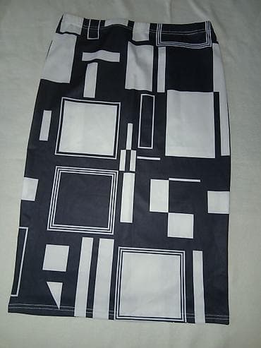 ps duge suknje: Suknja sa geometrijskim printom - Kroj: uska/pencil silueta do kolena — 1