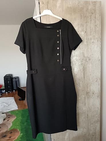 Dresses: Crna haljina VOGELI. Obucena jednom - Elegantna crna haljina do — 2