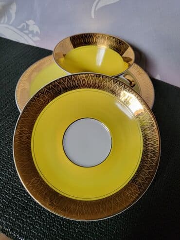 porcelanske solje za caj: Set porcelanski Gehren Istocna Nemacka 60,70te. Set nigde — 10