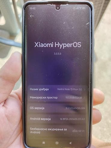 starinski telefoni: Xiaomi Redmi Note 13 Pro+ 5G – 12 GB RAM / 512 GB memorije - Ekran — 1