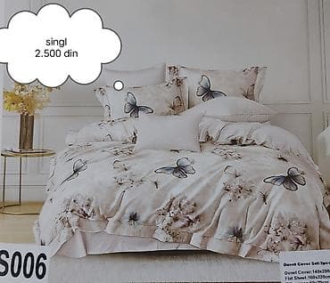 posteljina sa srcima: 🩷Singl posteljine🩷 🩵Čaršaf-160*220 🩷Jorganska navlaka-140*200 — 8