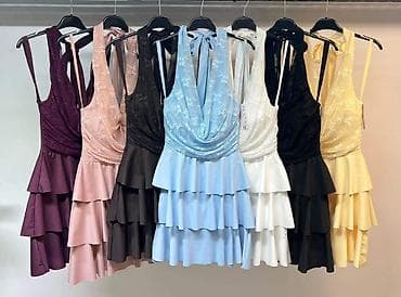 torbice svecane: Haljina sa karnerima i halter izrezom - Kratka koktel/party haljina — 2