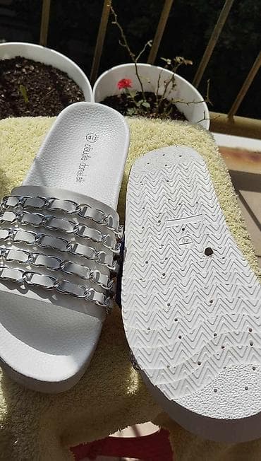 kozne papuce zenske: Papuče 40, bоја - Bela — 3