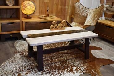 Ostali nameštaj: Slika 1 : Klub sto orah elipsa panj---dimenzije:60x142x40 — 3