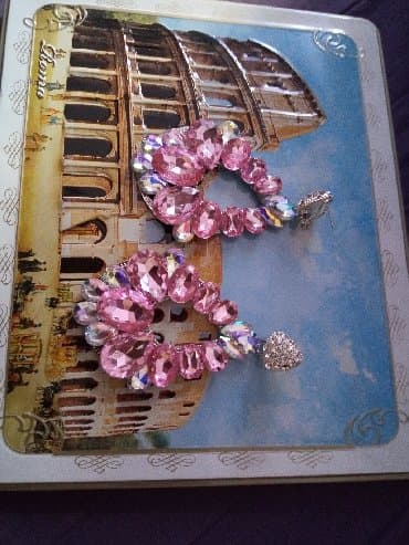 skafanderi za zimu: Screwback earrings, Handmade, Material: Crystal — 1