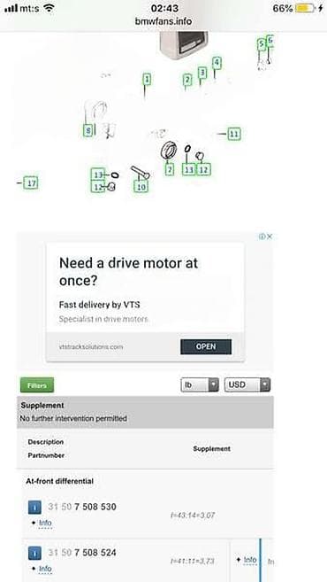 grejalica za auto uradi sam: DIFERENCIJALI I KARDANI ZA BMW X5 OD 2000. DO 2003. GOD. | — 4