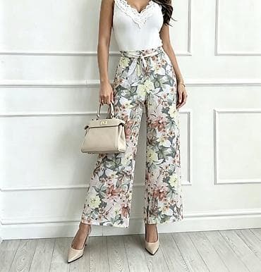 siroke pantalone na pruge: ✅Ženske široke pantalone sa printom
✅1800 din — 3