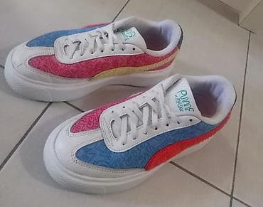 crvene puma patike: Puma x Mr. Doodle patike – uniseks lifestyle model. Extra očuvane — 6