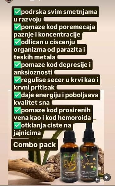 Lične stvari: **Enhance + Refine – tečni dodaci ishrani u kapima** Kombinacija dva — 7
