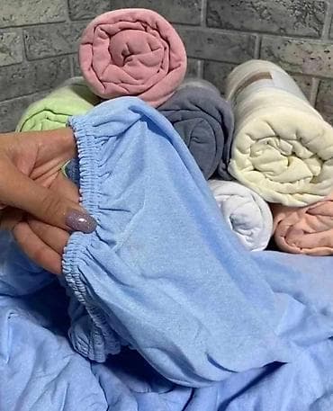 posteljina za bebe aksa: Pamučne navlake za dušek sa lastišem – jednobojne - Materijal: mekana — 2