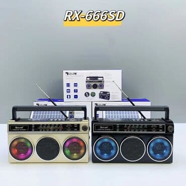prijemnici: Solarni Retro Radio bežični BT zvučnik sa LED disko svetlom Tip — 3