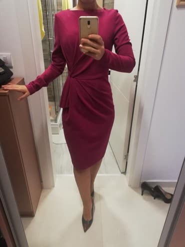 guess zenske torbe cene: S (EU 36), color - Pink, Cocktail, Long sleeves — 3