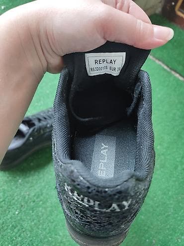 suknje za svadbu: Replay ženske patike – crne - Model: Replay Sneaker, šifra na jeziku — 5
