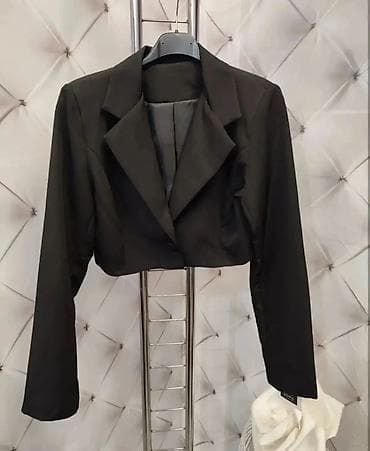 nike roze: Ženski kratki sako – elegantan kroj - Model: kratki sako sa klasičnim — 2