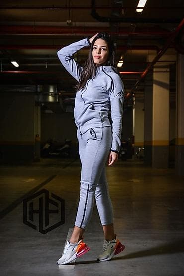 duks s: Adidas, L, Jednobojni, bоја - Bež — 3