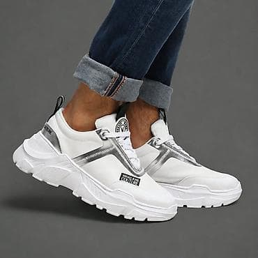 amq patike: Versace Jeans Couture muške patike – bele chunky/sneakers siluete - — 1