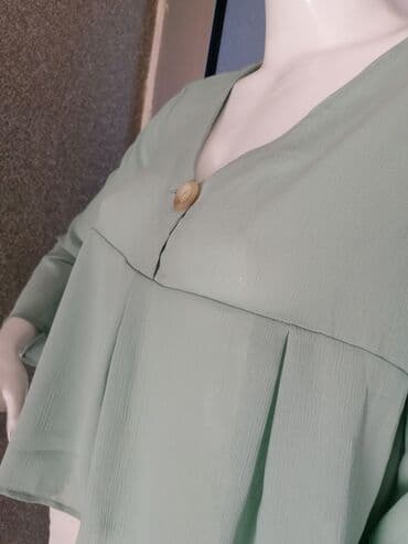 comma košulje: M (EU 38), color - Green — 4