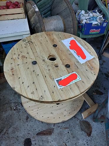 polovan nameštaj kupujemprodajem: Drveni koturovi/kalemovi za kablove – masivne, industrijskog tipa — 9