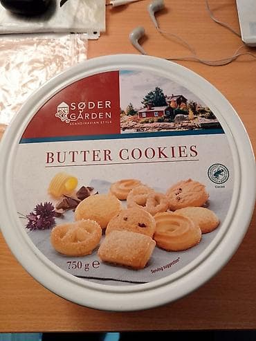 vozic za cvece: Metalna kutija BUTTER COOKIES SODER GARDEN — 1