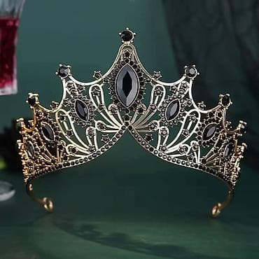 ranac novi sad: Luksuzna kruna/tiara – barokni dizajn sa kristalima - Elegantna — 2