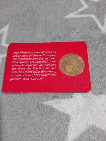 groš novac: Medalja Los Andjeles sarajevo medalja je pozlacena u original — 1