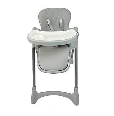 stolica na tockice: Stolica za hranjenje BABY LINE LARA Y33 Premium – siva (šifra — 1