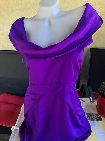 Oasis ljubicasta haljina vel 38 Struk 38 cm Duzina 80 cm Sa strane su