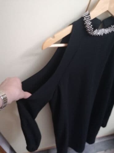 haljine za plažu c a: S (EU 36), color - Black, Cocktail, Long sleeves — 2