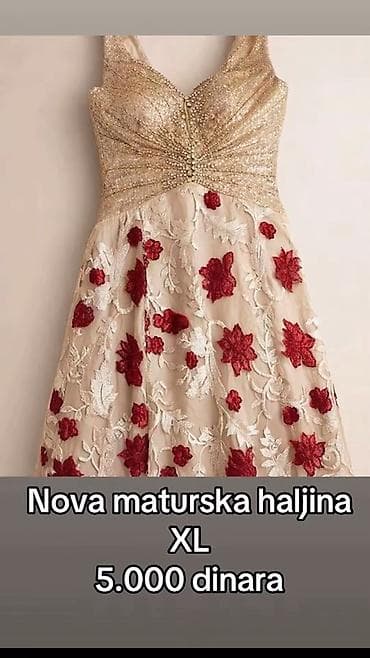 Elegantne svečane stvari 1) Maturalna haljina – veličina XL - Gornji