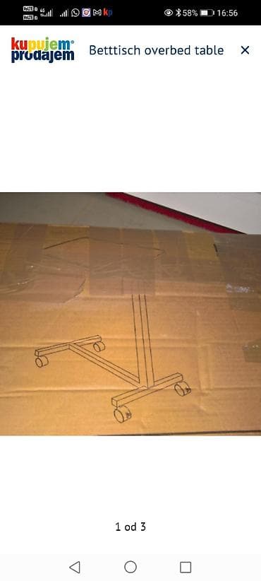 Glucometers: BettTisch – pokretni sto za preko kreveta (Overbed Table) - Praktičan — 1