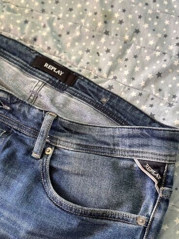 muske helanke za zimu: Shorts, XL (EU 54), Replus, color - Blue, Jeans — 4