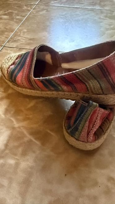 ženske cipele: Šarene espadrile sa štraftama( par puta obuvene, pokusaj, jer su mi — 3