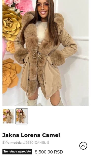 Blazers: Jakna Lorena Camel – model NOVA JJ2930-CAMEL-S Elegantna zimska parka — 1