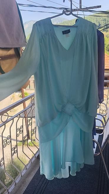 blondi: Elegantna svetloplava haljina od laganog šifona (brend Lore’N’Mar — 4