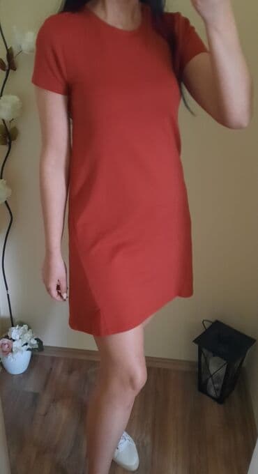 kozne mokasine sa debelim djonom: Zara S (EU 36), color - Burgundy, Short sleeves — 3