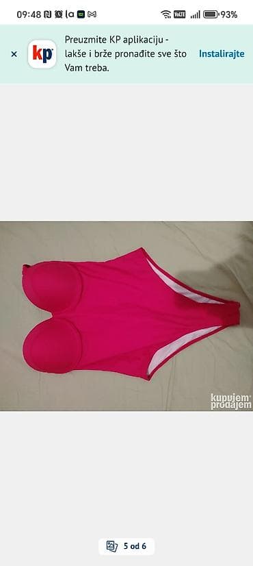 kupaci kostim bikini s: Jednodelni ženski kupaći kostim – crvena veličina L. - Model sa — 3