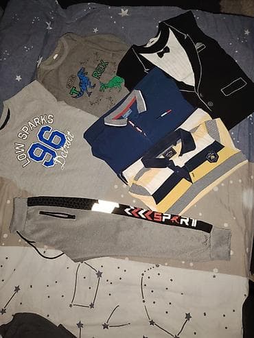 na naduvavanje: Paket garderobe za decaka Vel 128 1 jaknica 5 donja dela 7 — 4