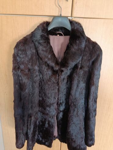 zenski kaput vuna: Sa postavom, bоја - Braon — 1