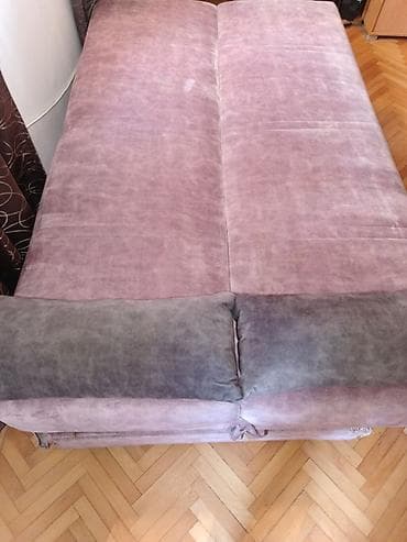 dvosed na spustanje: Trosed na razvlačenje sa kutijom za posteljinu dubinski očišćeno - — 2