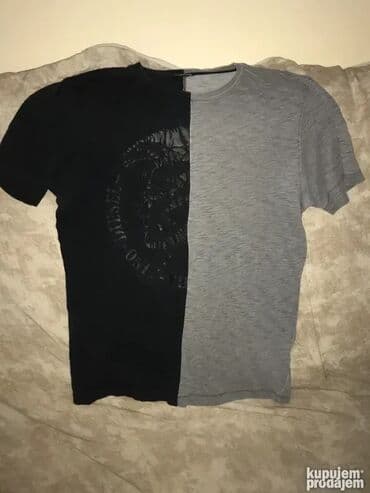 Donji delovi trenerke: Majica na kratke rukave, L, Diesel, bоја - Crna, Pamuk — 4