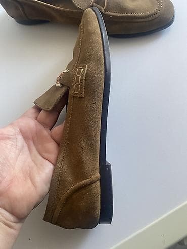nike stikle: ZARA ženske loafers mokasine - Model: klasične mokasine sa metalnom — 3